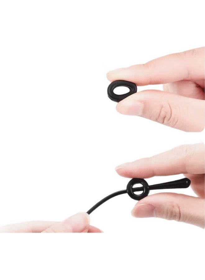 Boshide Glasses Anti-Slip, Glasses Anti-Slip Cover, Glasses Anti-Slip, Ear Tips - Black, 10 Pairs - Image 2