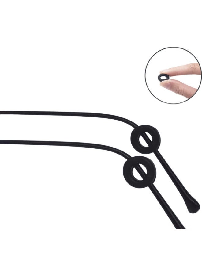 Boshide Glasses Anti-Slip, Glasses Anti-Slip Cover, Glasses Anti-Slip, Ear Tips - Black, 10 Pairs - Image 3