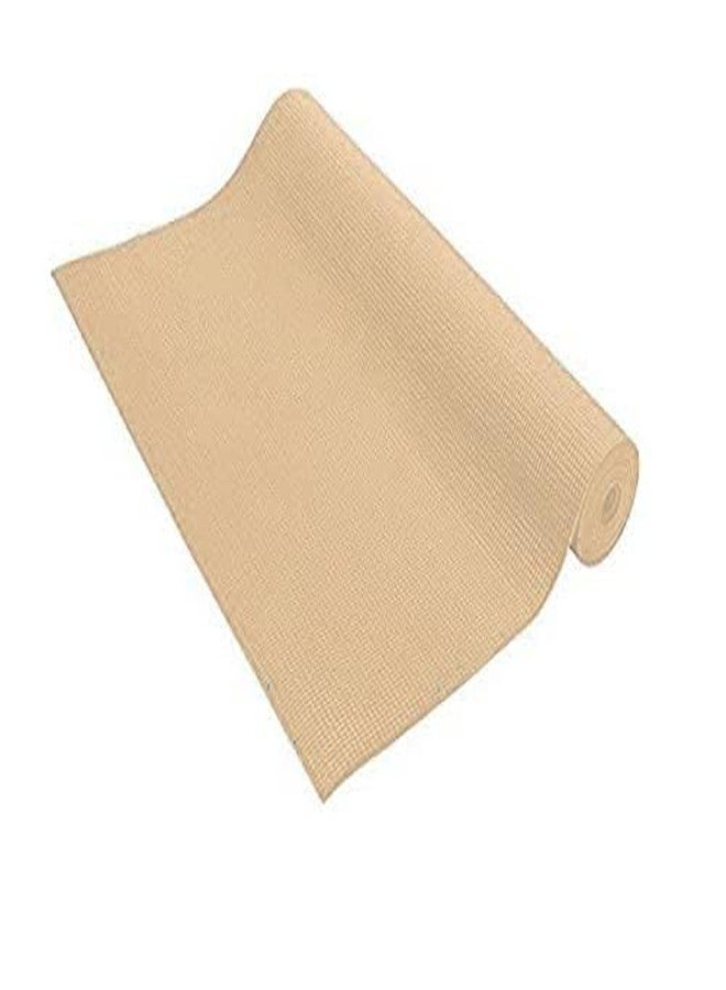 آيريس بساط يوغا متين من مادة PVC من IRIS Fitness - بساط تمارين متين مانع للانزلاق لليوغا والبيلاتس وتمارين الأرضية، وزن 900 غرام، 183 × 61 سم، سمك 4 مم (لون اللبن الرائب) - Image 1