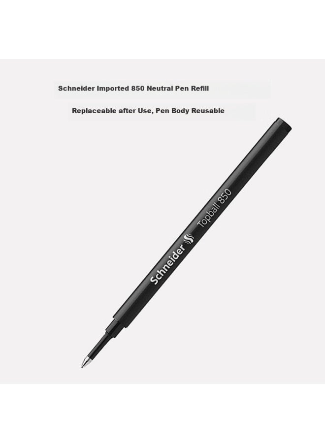 شنايدر Schneider Signature قلم حبر جاف Bk406r أسود 0.5mm رأس رصاصي، مستورد من ألمانيا، للطلاب والمكاتب اليومية لقلم حبر أسطواني مع حشوة قابلة للاستبدال - Image 5