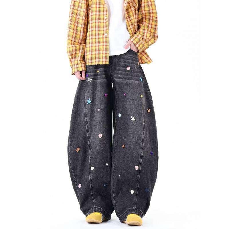 Unisex Casual Daily Denim Jeans - Image 2