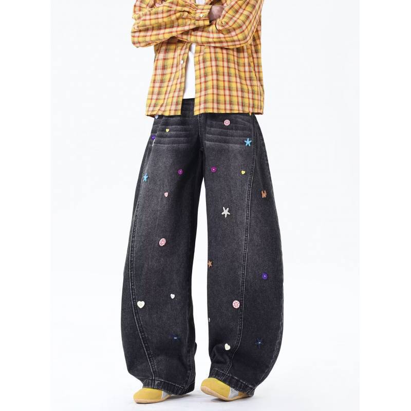 Unisex Casual Daily Denim Jeans - Image 4