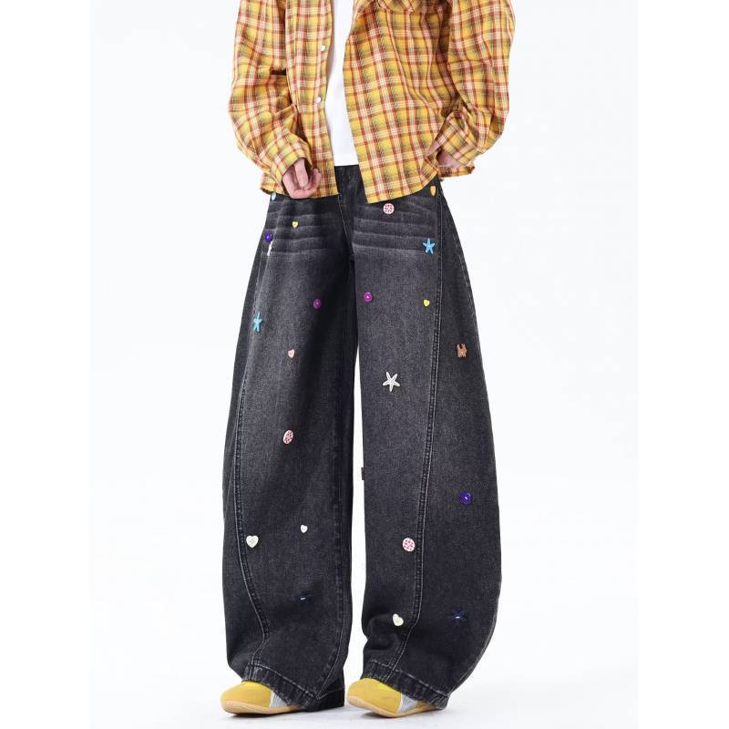 Unisex Casual Daily Denim Jeans - Image 3