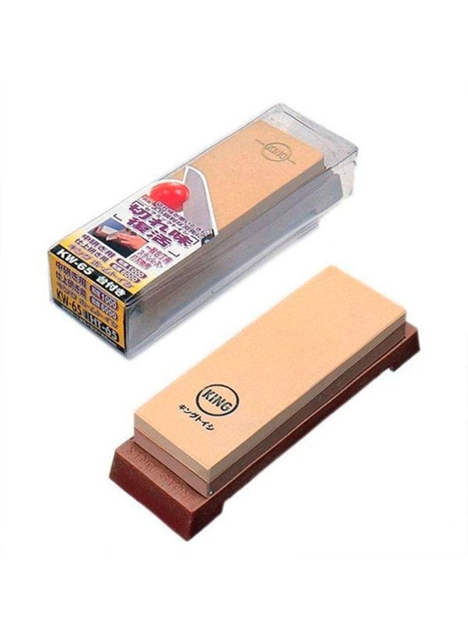 King - King Kw65 1000 6000 Grit Combination Whetstone With Plastic Base - Image 1
