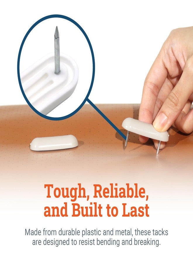 Cloverdale Supply Plastic Upholstery Pins - 30 Pcs - Bedskirt Pins for Slipcovers and Beddings, Furniture Tacks for Chair, Table, and Dresser Legs - Image 4