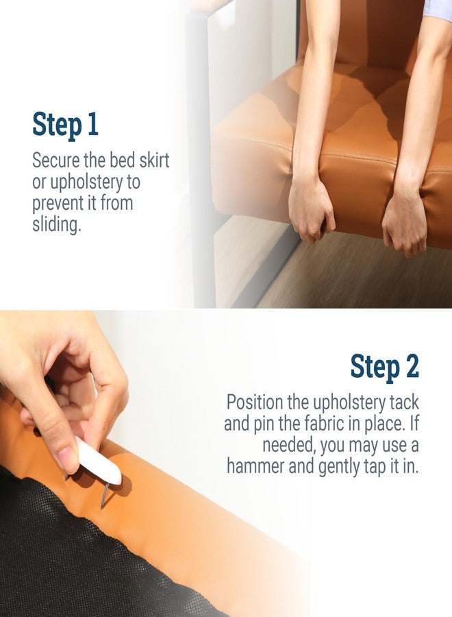 Cloverdale Supply Plastic Upholstery Pins - 30 Pcs - Bedskirt Pins for Slipcovers and Beddings, Furniture Tacks for Chair, Table, and Dresser Legs - Image 5