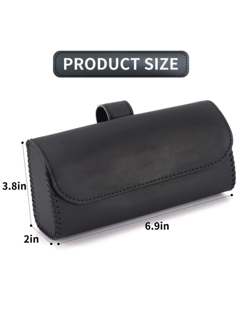 Magnetic Sunglasses Storage Case for Car Black - Image 2