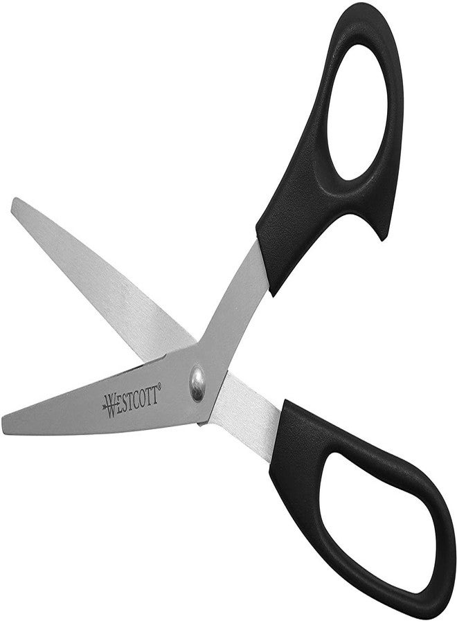 Westcott All Purpose Value Scissors, 8" Bent, Pack of 3, Black (13402) - Image 2