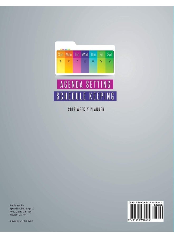 Agenda Setting Schedule Keeping 2019 Weekly Planner - Image 2