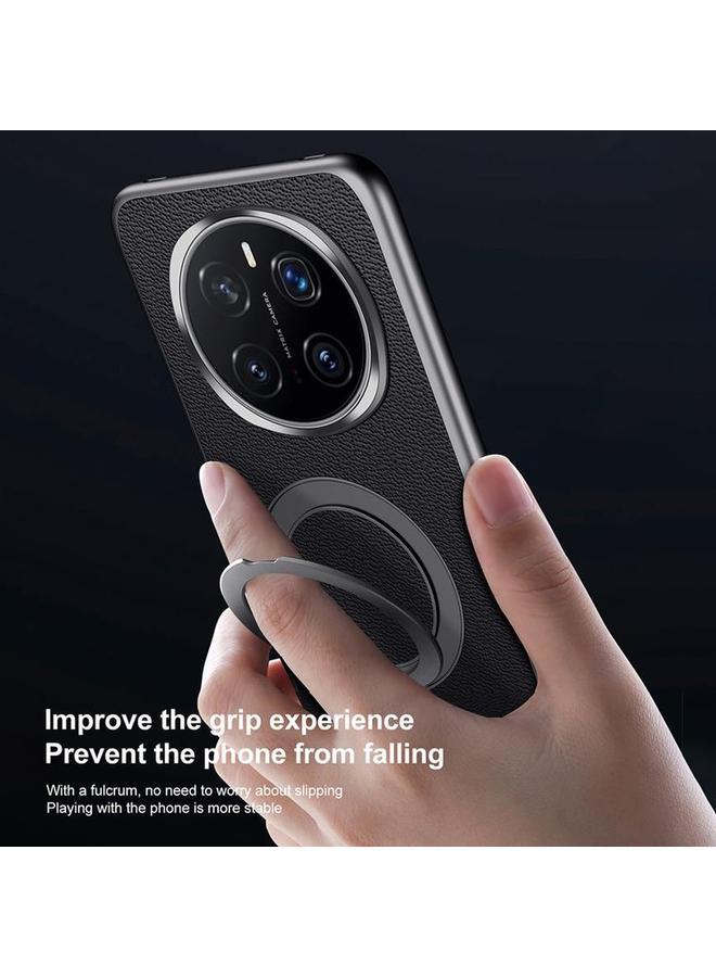 SULADA Case For Honor Magic7 Top Grain Leather MagSafe Magnetic Holder Phone Case - Image 3