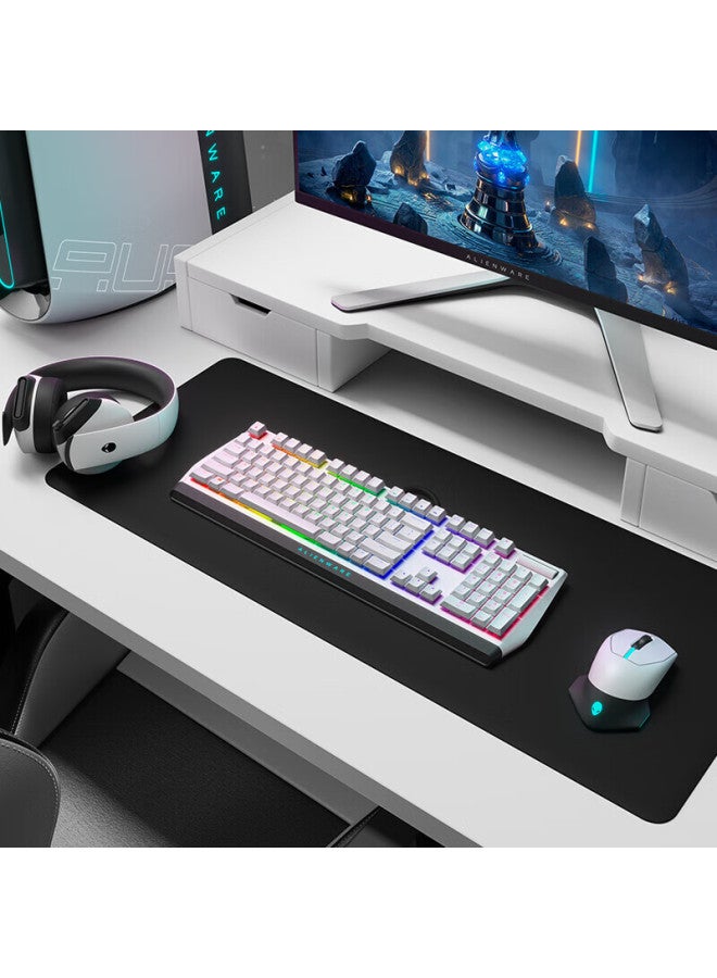 Alienware 610m+510k Keyboard And Mouse Combo High-end Rgb Gaming Accessories For Black Myth： Wukong, Gift For Girlfriend, White - Image 2