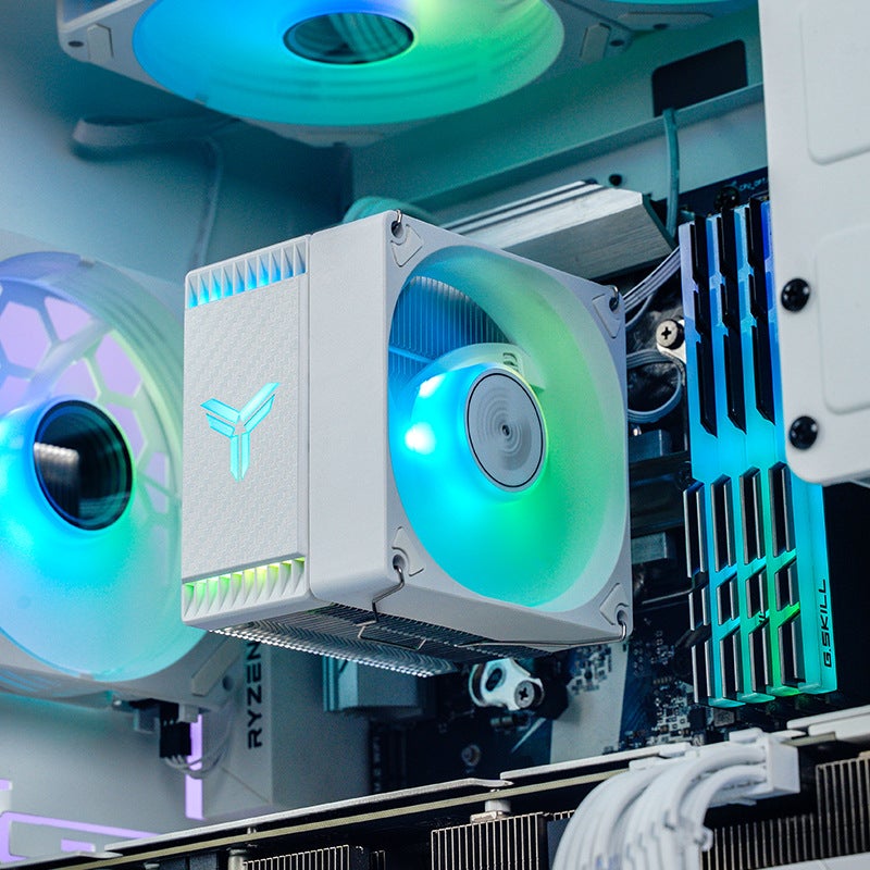 Qiao Sibo Cr1400 Evo Computer Cpu Cooler Argb Fan White Desktop Cr1000 Tower Air-Cooled - Image 3