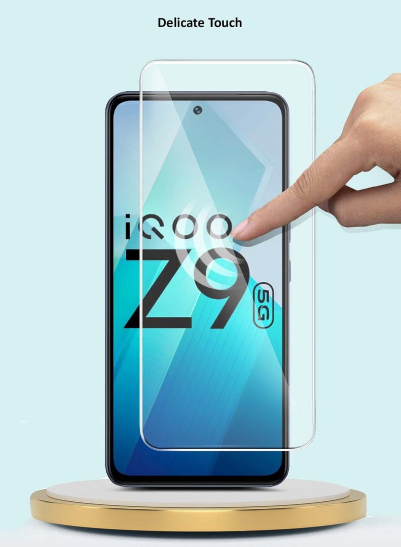 GMAX Vivo iQOO Z9 5G 2024 GMAX Premium Series Curved Edges 9H 2.5D Tempered Glass Screen Protector - Clear - Image 4