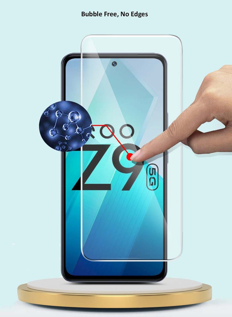 GMAX Vivo iQOO Z9 5G 2024 GMAX Premium Series Curved Edges 9H 2.5D Tempered Glass Screen Protector - Clear - Image 5