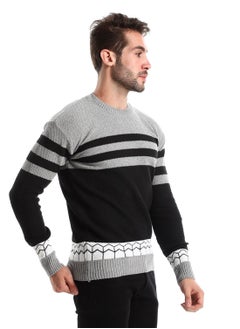 Caesar Wool Mens Pullover With Multi Design  - Image 2