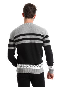 Caesar Wool Mens Pullover With Multi Design  - Image 3