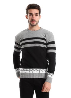 Caesar Wool Mens Pullover With Multi Design  - Image 1