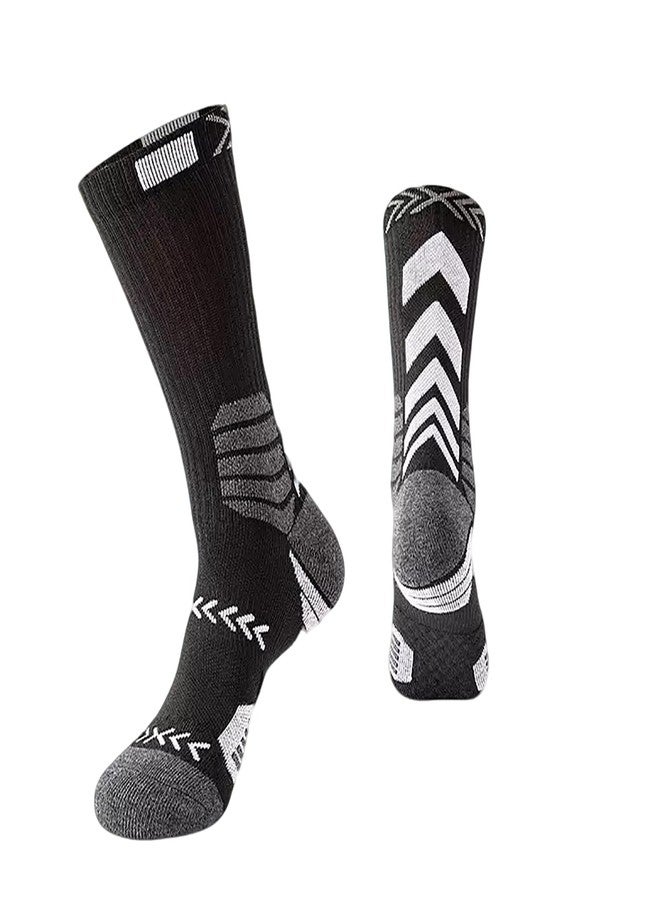 Running Socks Casual Athletic Compression Sport Basketball Socks for Men,4 Pairs Men's Thick Cushioned Socks - Image 5
