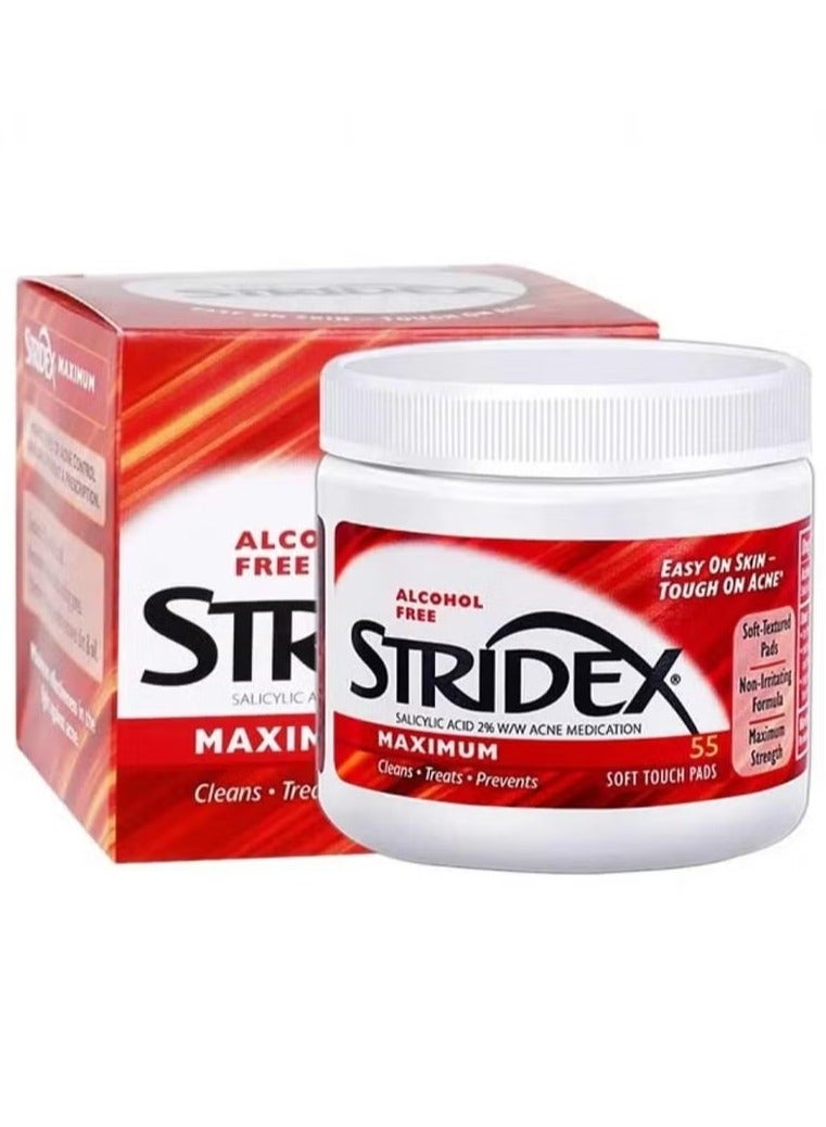 سترايدكس وسادات  ماكسيموم لعلاج والعناية بحب الشباب 55 قطعة الاصلي - Image 1