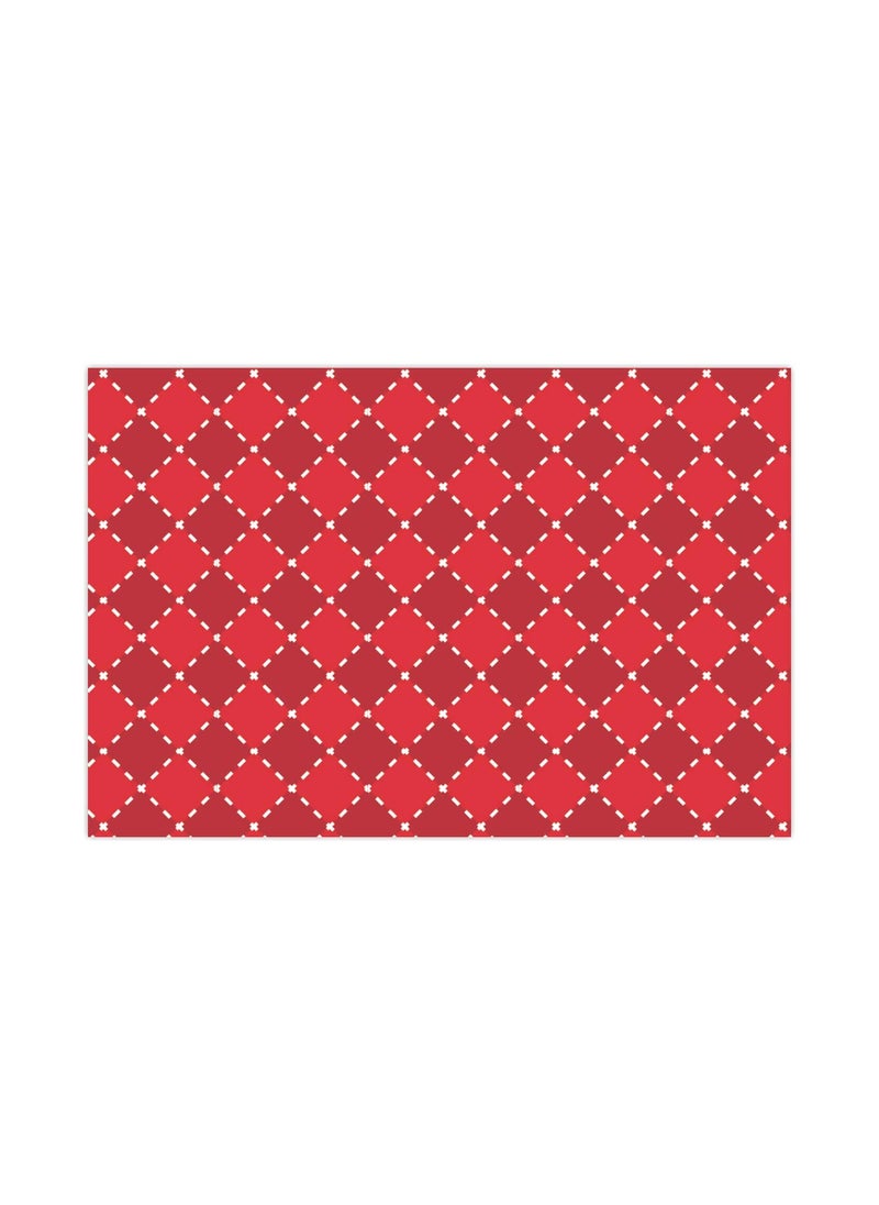 TheYaYaCafe 6 Table Mats and Runner Set for Dining Table 1 Table Runner Canvas Cotton Fabric 12X48 inches 6 Cotton Table Placemats