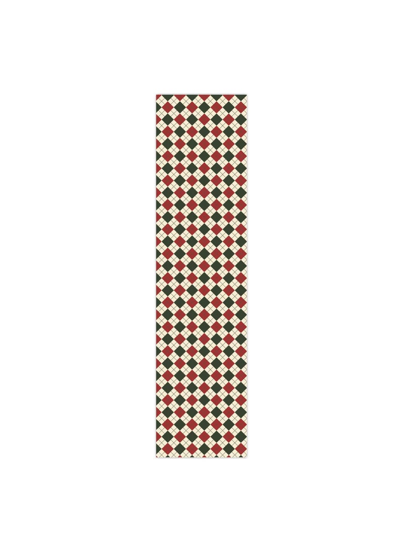 TheYaYaCafe 6 Table Mats and Runner Set for Dining Table 1 Table Runner Canvas Cotton Fabric 12X48 inches 6 Cotton Table Placemats