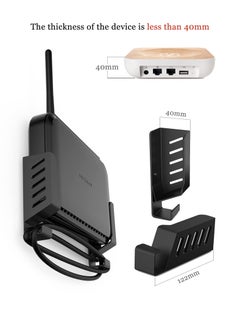 Anmi Laptop Wall Mount Cable Box Compatible with Laptops/WiFi routers/Macbooks/TV Boxes/Network Switches/Modems/Audio Devices and More  - Image 4
