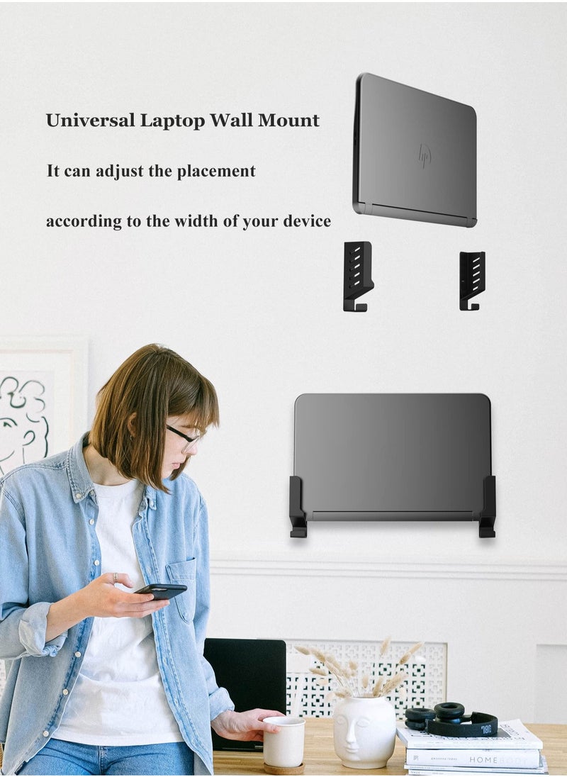 Anmi - Laptop Wall Mount Cable Box Compatible with Laptops/WiFi routers/Macbooks/TV Boxes/Network Switches/Modems/Audio Devices and More - Image 1