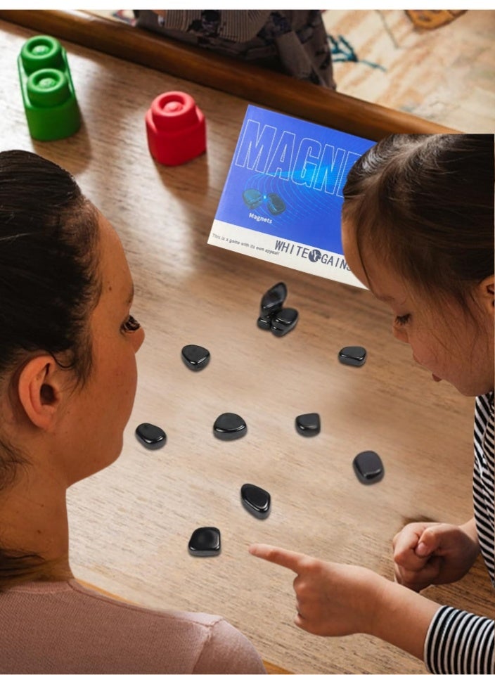 WHITE GAINS Magnetic Strategy Game – Portable 20‑Piece Magnetic Marble Puzzle for 1‑4 Players | Travel-Friendly Family & Kids Educational Game - Image 5