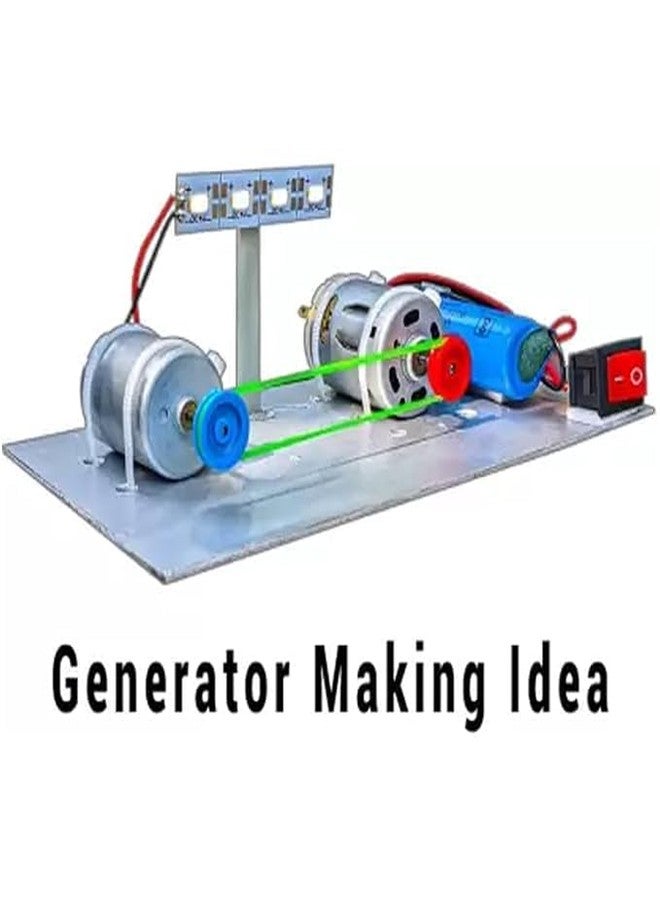 TESTIN ELECTRONICS Dynamo Motor, 4-12v DC Motor & Other Electricity Generator Making Project Kits Electronic Experiment kit for Kids - Image 5
