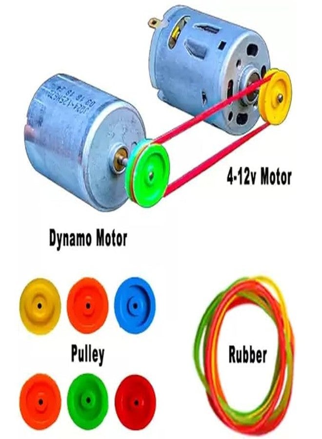 TESTIN ELECTRONICS Dynamo Motor, 4-12v DC Motor & Other Electricity Generator Making Project Kits Electronic Experiment kit for Kids - Image 2