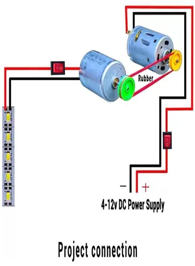 TESTIN ELECTRONICS Dynamo Motor, 4-12v DC Motor & Other Electricity Generator Making Project Kits Electronic Experiment kit for Kids - Image 3