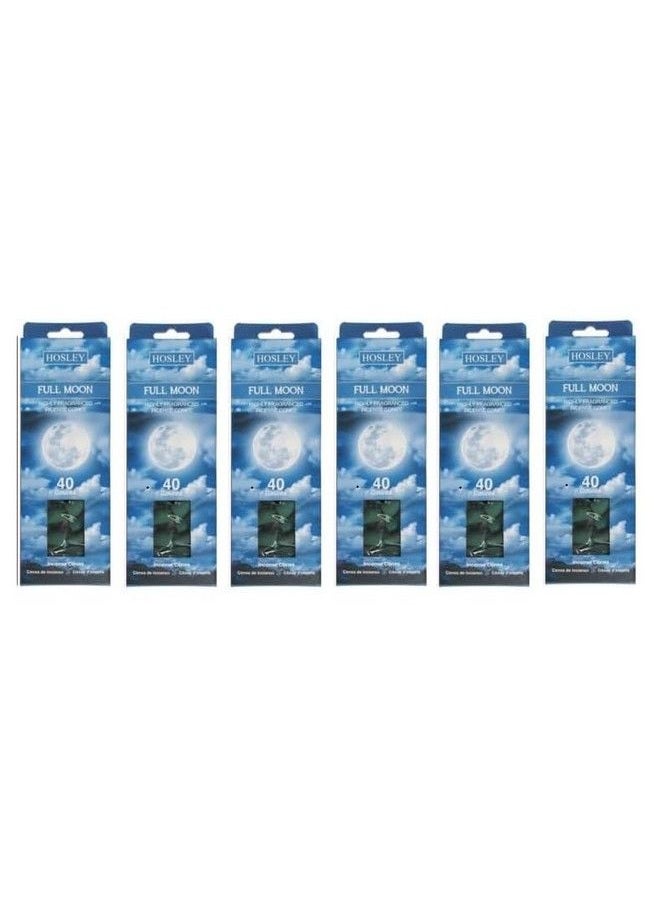 Hosley - 240 Pack Of Full Moon Fragrance Incense Cones Infused With Essential Oils. Ideal Gift For Wedding Events Aromatherapy Spa Reiki Meditation Bathroom Setting - Image 1