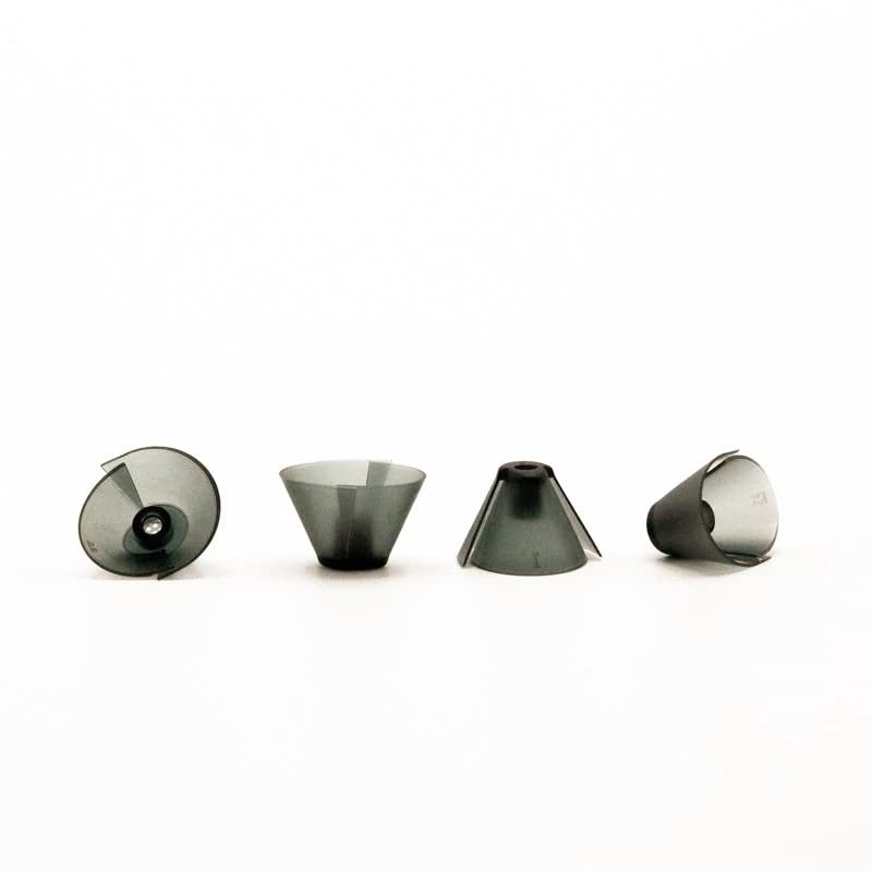 Jungle Care GN Resound Sure Fit Hearing Aid Standard Receiver Tulip Domes Dark Gray Split Ear Rub Piece Comfortable BTE Hearing Amplifier PSAP Kit Ear Tips Invisible, Perfect for Open Air (Open fit) (10 pcs) - Image 3