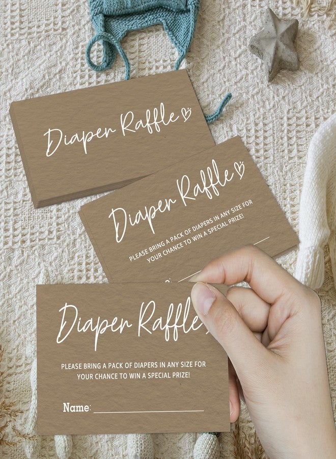 JUPXB Funny Brown Diaper Raffle Tickets Baby Shower Game Diaper Raffle Card for Gender Reveal Baby Shower Party Games Set of 50 Small 3.5" x 2" Enter to Win Drawing Prize for Guests - A22 - Image 5