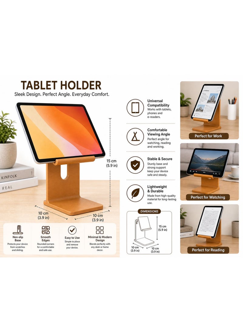 حامل تابلت وهاتف، ستاند مكتبي عصري، 15 × 10 × 10 سم - Image 2