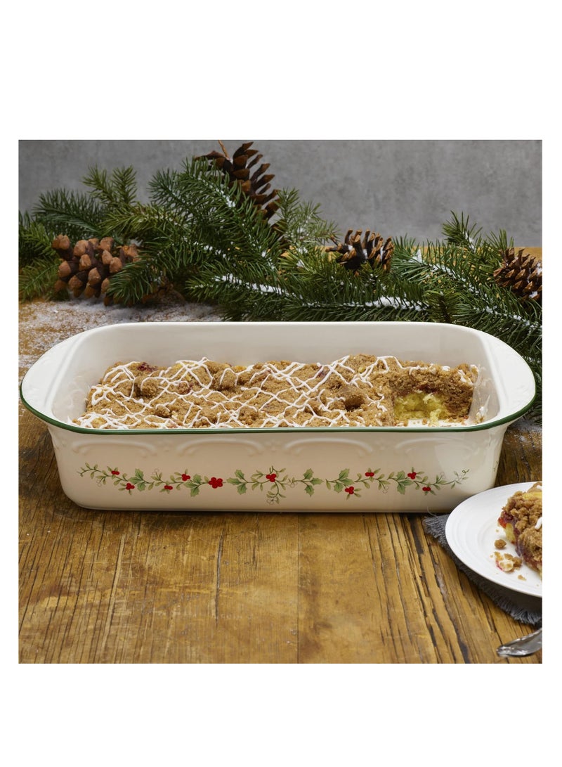 Pfaltzgraff Winterberry Rectangular Baker, 13 Inch, White - Image 5