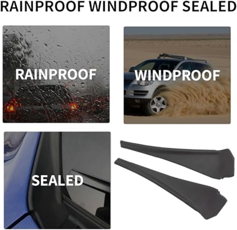 Wivplex Front Left Driver & Right Passenger Windshield Wiper Side Cowl Extension Fender Trim Cover for Nissan Rogue (2014-2020) - Image 4