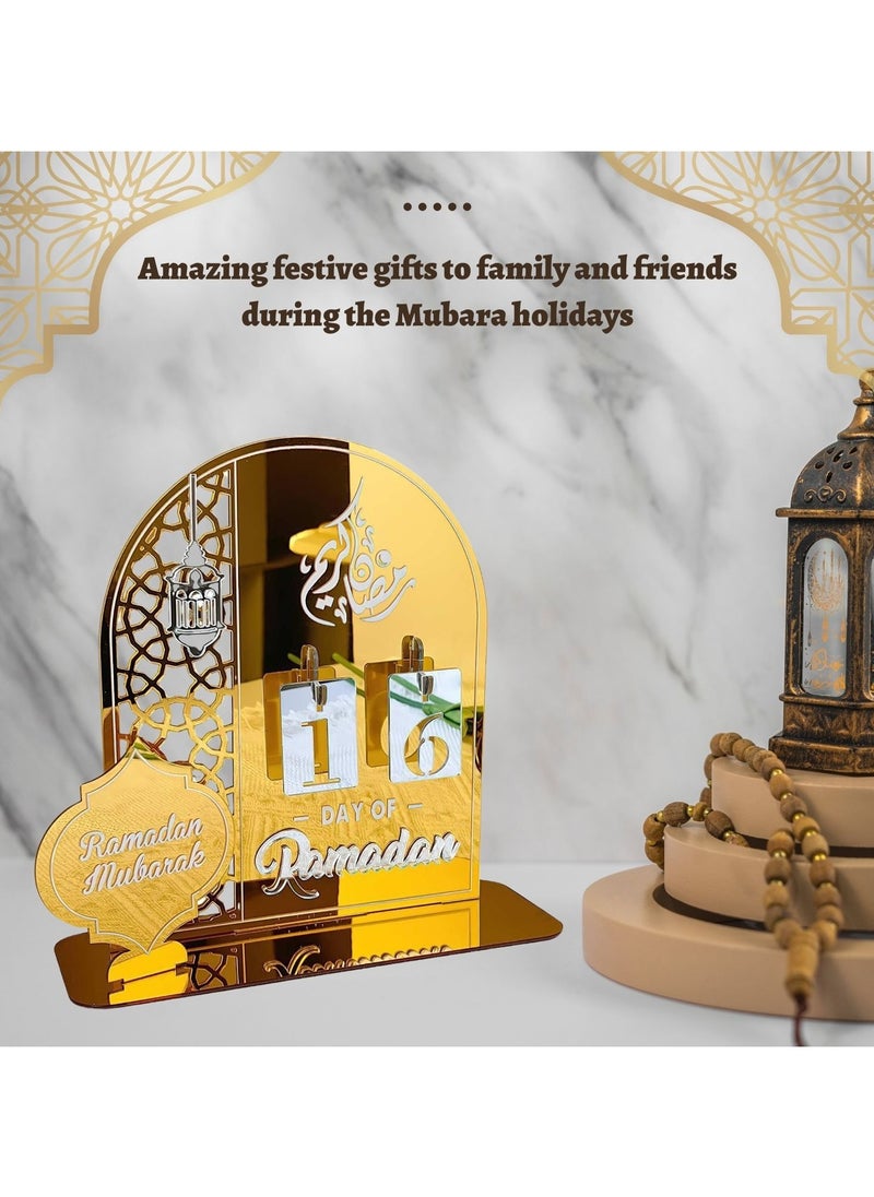 Home Smart Home Smart Ramadan Countdown 30 Days Calendar Beautiful Modern Design for Home Decorations Ideal for Ramadan Calendar Ramadan Gift  - Image 4