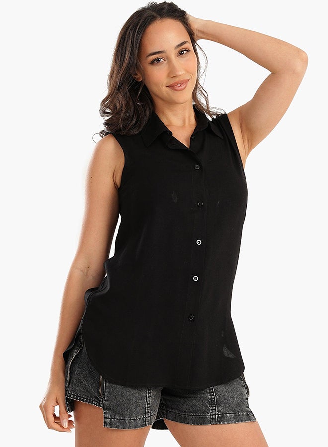 Carina cotton-sleeveless-shirt