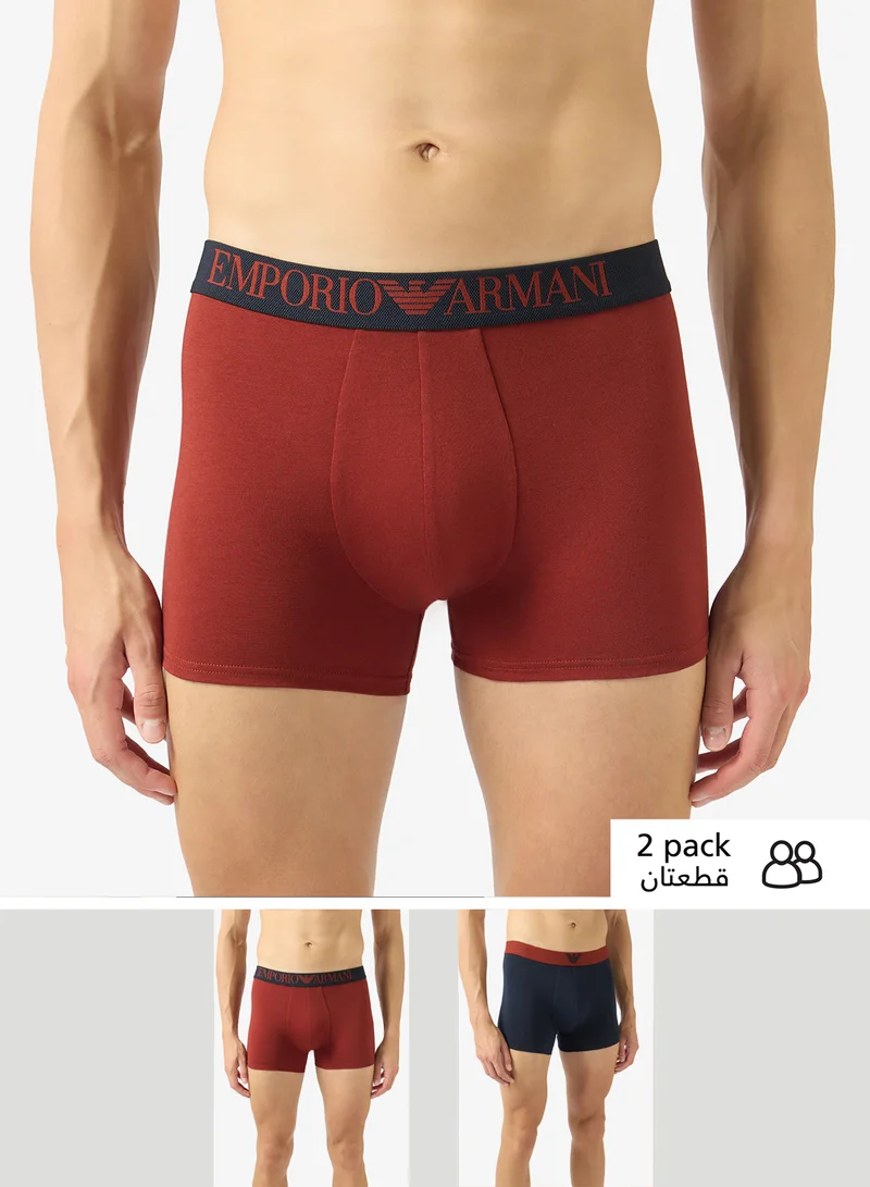 امبوريو ارماني 2 Pack Of Logo Boxers