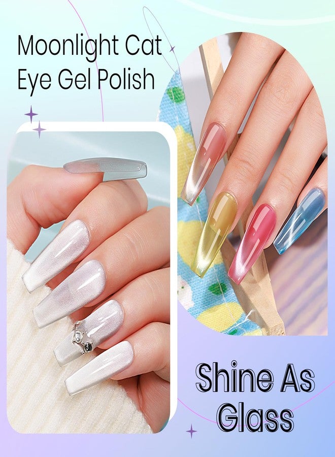 SUPWEE طلاء أظافر جل قطة عين القمر SUPWEE وطلاء أظافر مغناطيسي شيميلون قطة عين 12 لون مع عصا مغناطيسية تأثيرات قطة عين واسعة لمانيكير منزلي DIY - Image 3