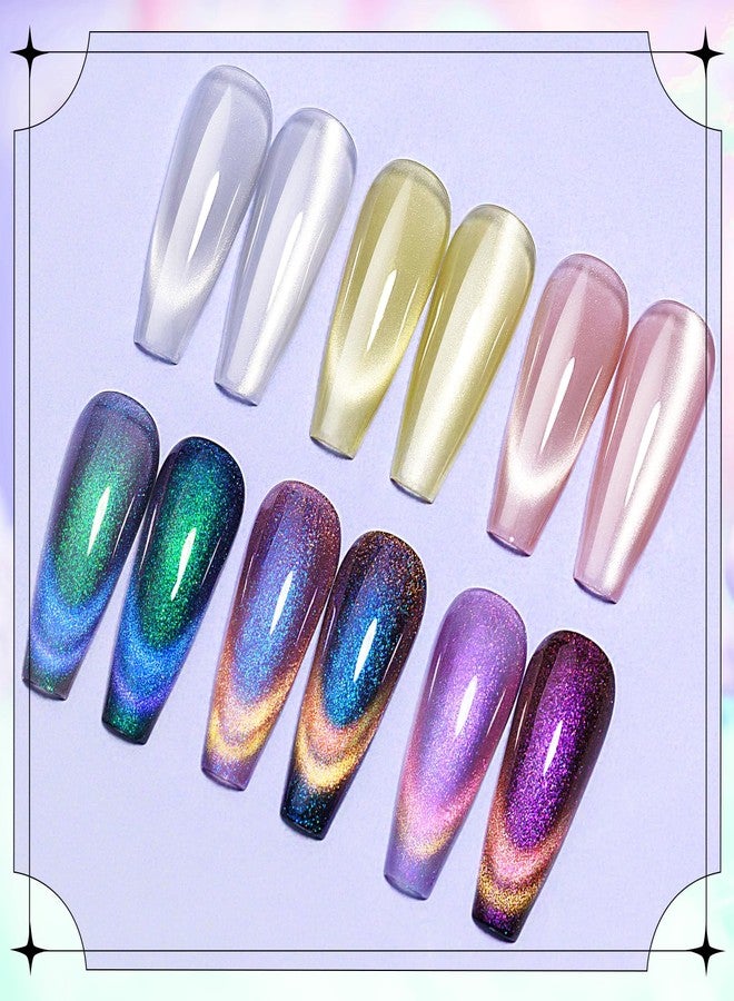 SUPWEE طلاء أظافر جل قطة عين القمر SUPWEE وطلاء أظافر مغناطيسي شيميلون قطة عين 12 لون مع عصا مغناطيسية تأثيرات قطة عين واسعة لمانيكير منزلي DIY - Image 5