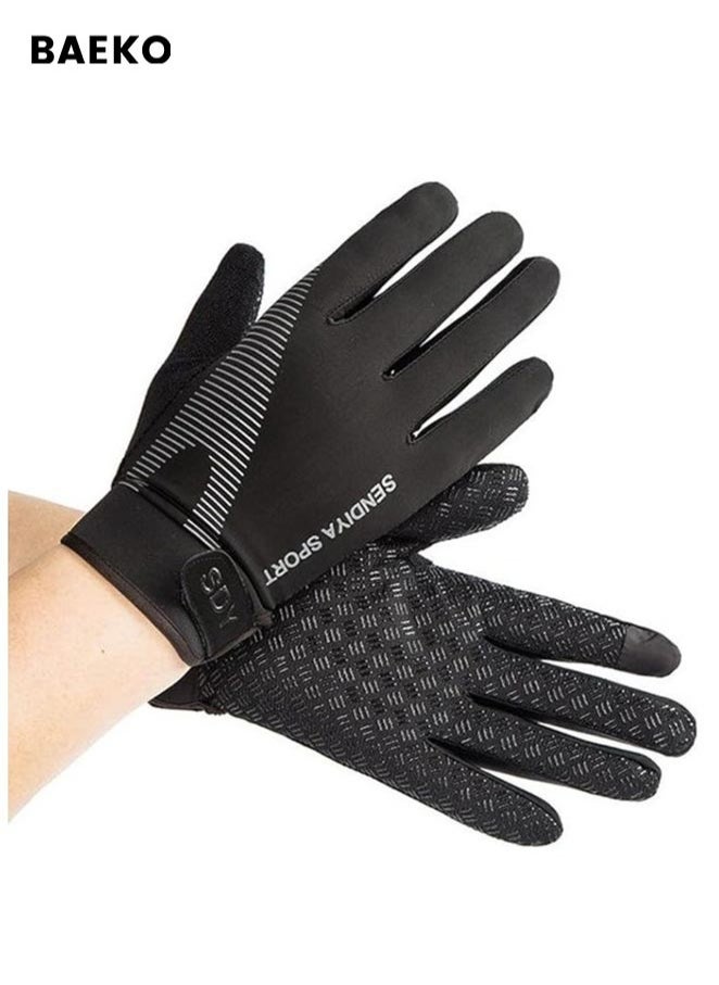 BAEKO Workout Gloves, Full Palm Protection & Extra Grip, Gym Fishing Fencing Gloves for Weight Lifting, Training, Fitness, Exercise (Men & Women)  - Image 1