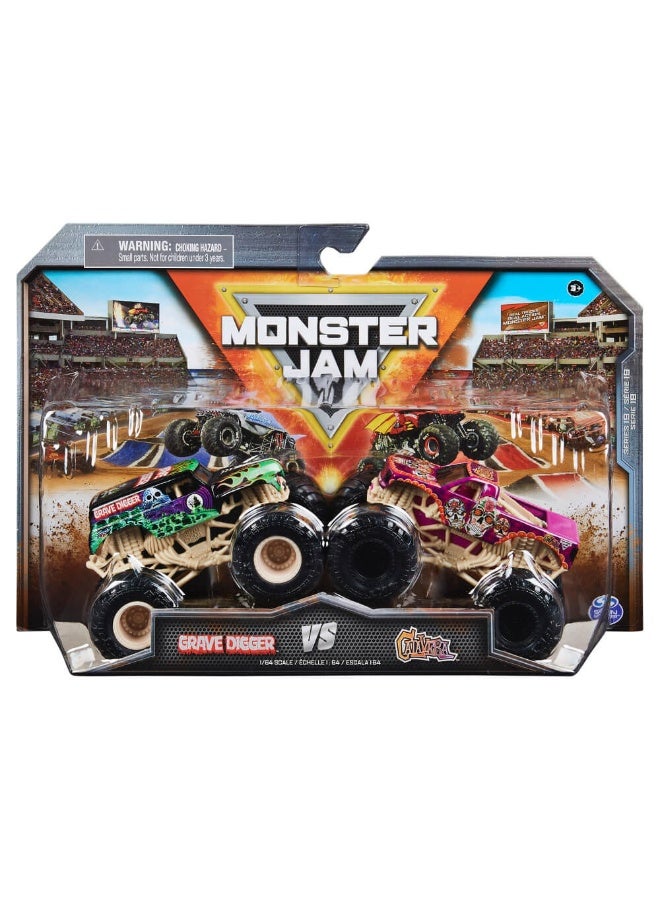 Monster Jam Series 17 Salvager Vs Double Decker Truck (1:64, Pack of 2) - Image 3