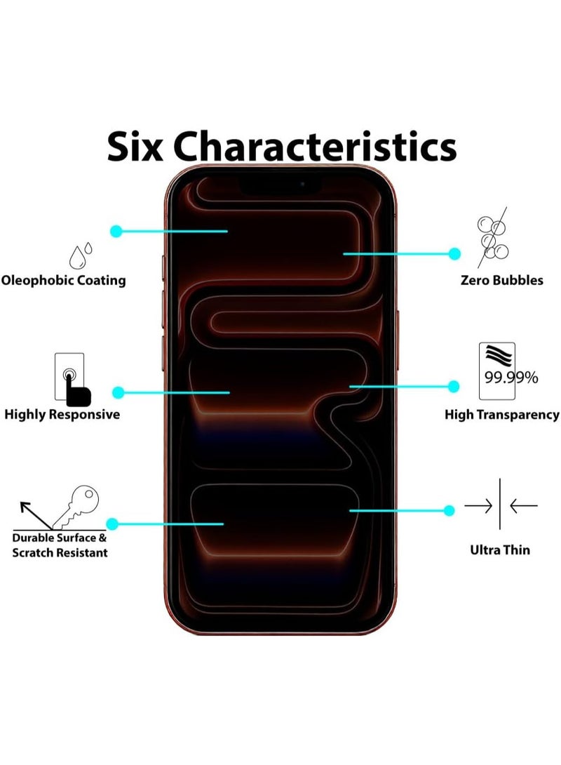iPhone 17 Pro Privacy Glass Screen Protector, Anti-Spy Tempered Film, 9H Hardness, Scratch Resistant, Bubble Free - Image 3