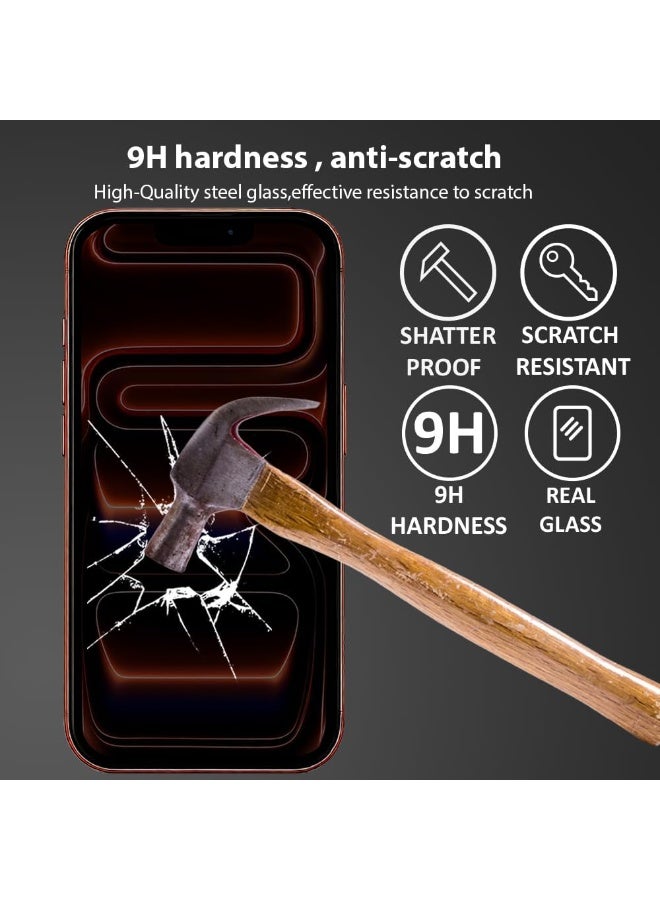 iPhone 17 Pro Privacy Glass Screen Protector, Anti-Spy Tempered Film, 9H Hardness, Scratch Resistant, Bubble Free - Image 2