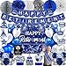 Bolake Happy Retirement Party Decorations for Men Women Blue Silver Happys Retirements Decorations Happy Retirements Banner Backdrop Card Retirement Sash Hanging Swirls Foil Balloons Honeycomb Centerpieces - Image 2