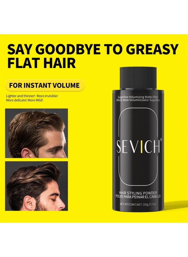 Sevich Hair Styling Powder Matte Finish Texturizing Powders Superfine Volumizing Matte Effect Absorbs Excess Oils Texture Styling Instant Volume Hair Volume Powder Hair Concealer Powder 20g - Image 5