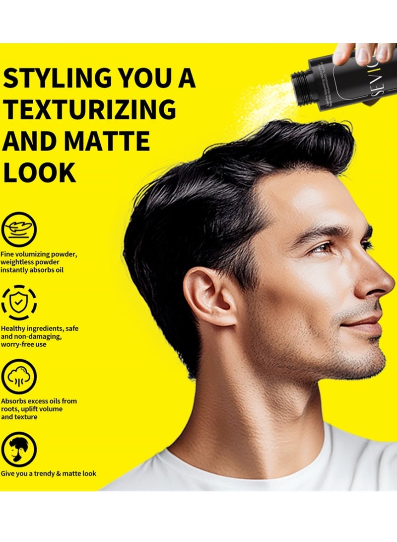 Sevich Hair Styling Powder Matte Finish Texturizing Powders Superfine Volumizing Matte Effect Absorbs Excess Oils Texture Styling Instant Volume Hair Volume Powder Hair Concealer Powder 20g - Image 2