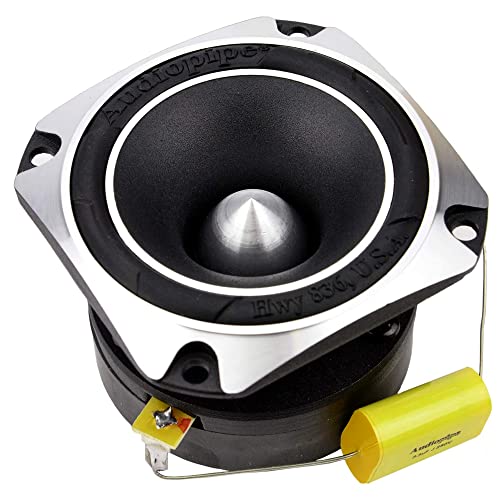 Audiopipe 1 Pair 350 Watts 1" Chrome Super Titanium Tweeter Heavy Duty Car Tweeters - Image 2